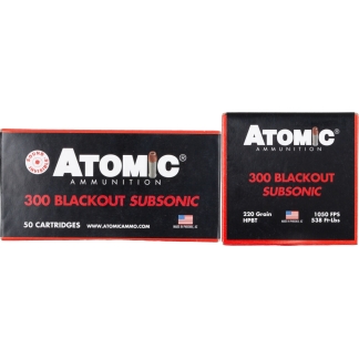 Upgrade Your Ammo Arsenal: Atomic .300 Blackout Subsonic 220gr HPBT