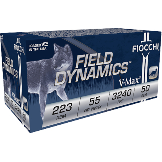 Fiocchi Field Dynamics 55gr Hornady V-Max .223: Powerful Varmint Hunting