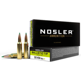 Nosler Ballistic Tip Rifle Ammunition 300 WSM 165 gr. BT SP 20 rd.