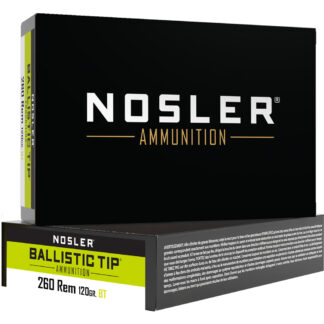 Nosler Ballistic Tip Rifle Ammunition 260 Rem. 120 gr. BT SP 20 rd.