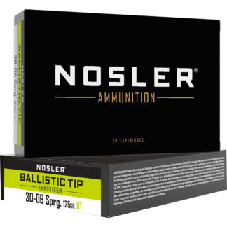 Nosler Ballistic Tip Rifle Ammunition 30-06 SPRG 125 gr. BT SP 20 rd.