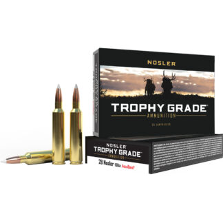 Nosler Trophy Grade Rifle Ammunition 28 Nosler 160 gr. AB SP 20 rd.