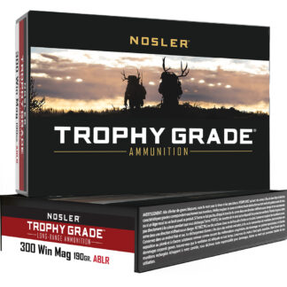 Nosler Trophy Grade Long Range Rifle Ammunition 300 Win. Mag. 190 gr. ABLR SP 20 rd.