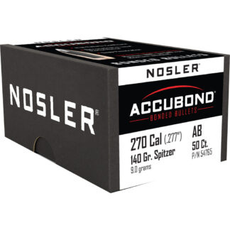 Nosler AccuBond Bullets .270 Cal. 140 gr. Spitzer Point 50 pk.