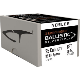 Nosler Ballistic Silvertip Hunting Bullets .25 Cal. 115 gr. Spitzer Point 50 pk.