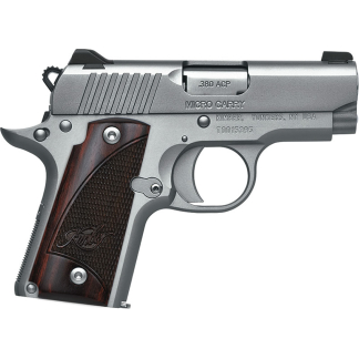 Kimber Micro Stainless Pistol 380 ACP 2.75 in. Satin Silver w/ Rosewood 7 rd.