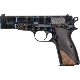 MAC Inglis GP-35 Pistol 9mm 4.7 in. Case Hardened Walnut Grip 15 rd.