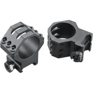 Weaver Classic 6Hole Skeleton Rings Matte Black 30mm High Clamshell Pack