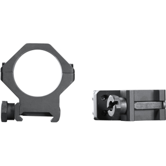 Weaver Tactical 4Hole Picatinny Ring Matte Black 30mm Low Clamshell Pack