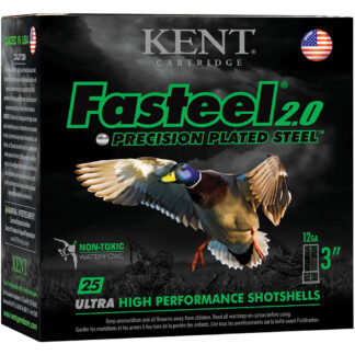 Kent Fasteel 2.0 Precision Plated Steel Load 12 ga. 3 in. 1 1/4 oz. BB Shot 25 rd.