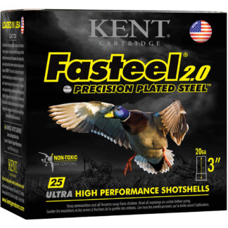 Kent Fasteel 2.0 Precision Plated Steel Load 20 ga. 3 in. 7/8 oz. 4 Shot 25 rd.