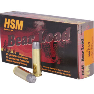 HSM Bear Load Ammunition 500 S&W Wide Flat Nose 440 gr. 20 rd.