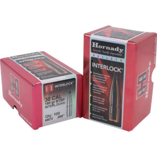 Hornady Traditional Rifle Bullets 30 Cal. .308 180 gr. BTSP Interlock 100 Box