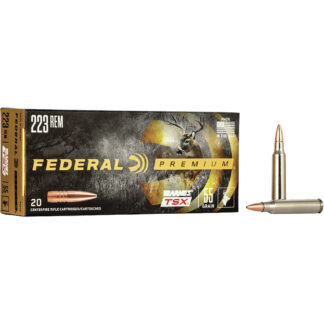 Federal Premium Rifle Ammo 223 Rem. 55 gr. Barnes TSX 20 rd.