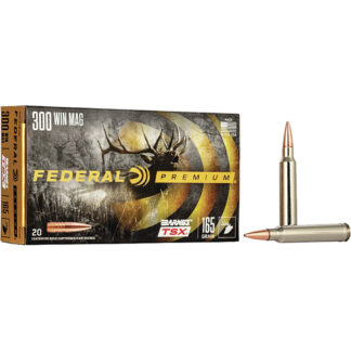 Federal Premium Rifle Ammo 300 Win. Mag. 165 gr. Barnes TSX 20 rd.