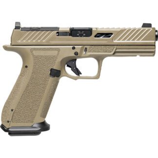 Shadow Systems DR920 Elite Slide Optic Pistol 9mm FDE Frame 4.5 in. Unthreaded Barrel Black 17rd