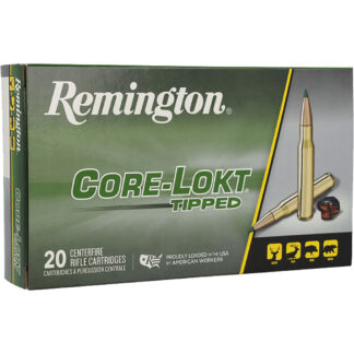 Remington Core-Lokt Tipped Rifle Ammo 30-06 Sprg. 165 gr. Core-Lokt Tipped 20 rd.