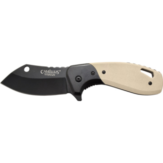 CAMILLUS CHONK DROP POINT - 2.75" SS BLADE G10 HANDLE TAN