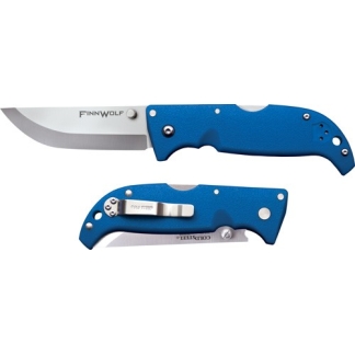 COLD STEEL FINN WOLF 3.5" BLUE - CLIP FOLDER W/TRI-AD LOCK