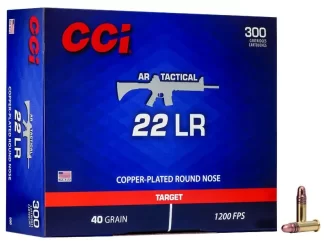CCI 22 LR AR TACTICAL 40GR CPRN 300 RD/BX 10 BX/CS
