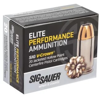SIG SAUER V-CROWN 45ACP 230GR JHP 20RD BX 200RD CASE