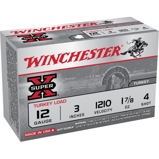 Winchester Super-X Turkey Load 12 ga. 3 in. 1 7/8 oz. 4 Shot 10 rd.