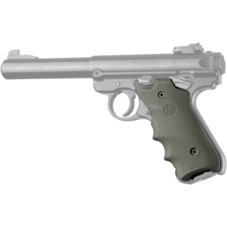 HOGUE GRIPS RUGER MKIV RUBBER - GRIP W/ FINGER GROOVES OD GRN