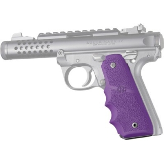 HOGUE GRIPS RUGER 22/45 MKIV - RUBBER GRIPS/FINGER GROOVE PUR