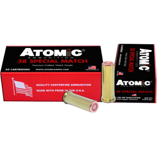 ATOMIC 38 SPECIAL MATCH 148GR - COPPER PLATE HBWC 50RD 10BX/CS