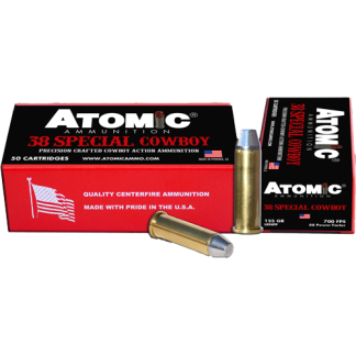 ATOMIC COWBOY 38 SPECIAL - 125GR LEAD-RNFP 50RD 10BX/CS