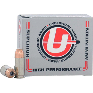 UNDERWOOD 9MM LUGER +P+ 124GR - JHP 20RD 10BX/CS