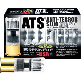 BRENNEKE USA ATS 12GA 2.75" - 1OZ SLUG 5RD 50BX/CS