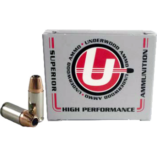 UNDERWOOD 9MM LUGER +P 124GR - XTP JHP 20RD 10BX/CS