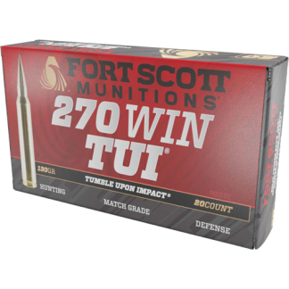 FORT SCOTT 270 WIN 130GR TUI - SOLID COPPER 20RD 10BX/CS