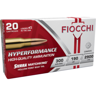 FIOCCHI 300 WIN MAG 190GR HPBT - 20RD 10BX/CS