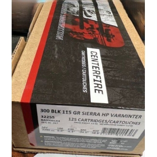 BARNES 300 AAC 115GR HP - VARMINTER 125RD