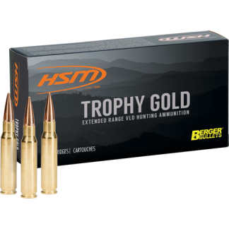 HSM TROPHY GOLD 338 LAPUA MAG - 250GR BERGER OTM 20RD 20BX/CS
