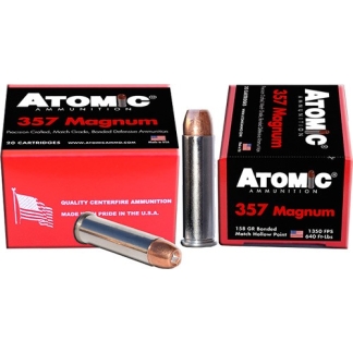 ATOMIC 357 MAG 158GR BONDED - JHP 20RD 10BX/CS
