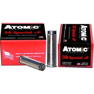 ATOMIC 38 SPECIAL +P 148GR WC - UP-SIDE DOWN 20RD 10BX/CS