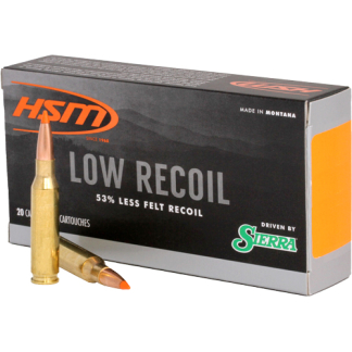 HSM LOW RECOIL 7MM REM MAG - 140GR SBT 20RD 20BX/CS
