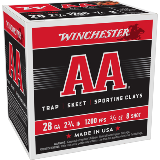 WINCHESTER AA 28GA 2.75" 3/4OZ - #8 1200FPS 250RD CASE LOT
