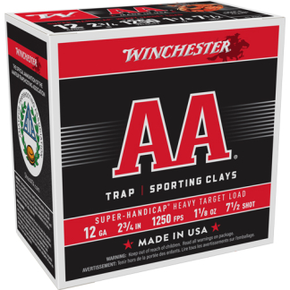 WINCHESTER AA 12GA 2.75" - 1-1/8OZ #7.5 1250FPS 250R CASE
