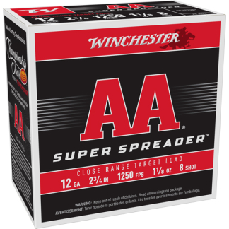 WINCHESTER AA 12GA 2.75" 1-1/8 - SPREADER #8 1250FPS 250RD CASE