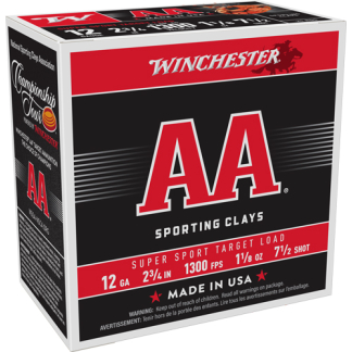 WINCHESTER AA 12GA 2.75" - 1-1/8OZ #7.5 1300FPS 250R CASE