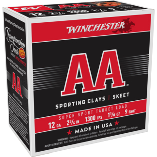 WINCHESTER AA 12GA 2.75" - 1-1/8OZ #9 1300FPS 250RD CASE