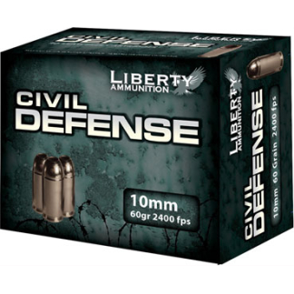 LIBERTY CIVIL DEFENSE 10MM - 60GR HP 20RD 10BX/CS