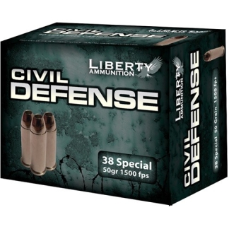 LIBERTY CIVIL DEFENSE 38 - SPECIAL 50GR HP 20RD 10BX/CS