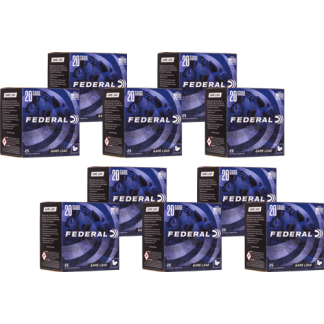 FEDERAL GAME LOAD 20GA 2.75" - 7/8OZ #7.5 1210FPS CASE LOT