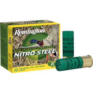 REMINGTON NITRO-STEEL 12GA 3" - 1-1/4OZ #4 1450FPS 25RD 10BX/C