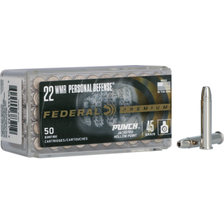 FEDERAL PUNCH 22WMR 45GR JHP - 50RD 60BX/CS